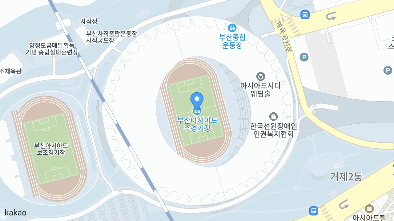 부산아시아드주경기장 위치 지도