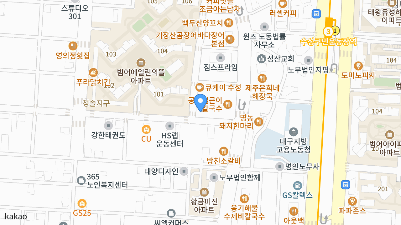모모한우진갈비 범어점 위치 지도