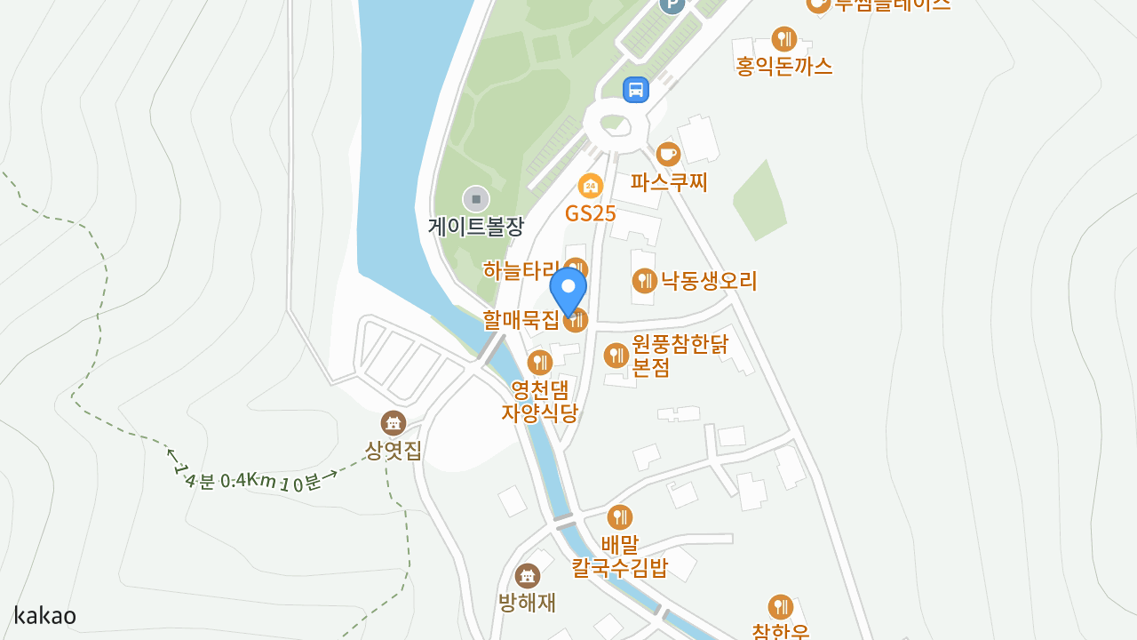 원조 할매묵집 위치 지도