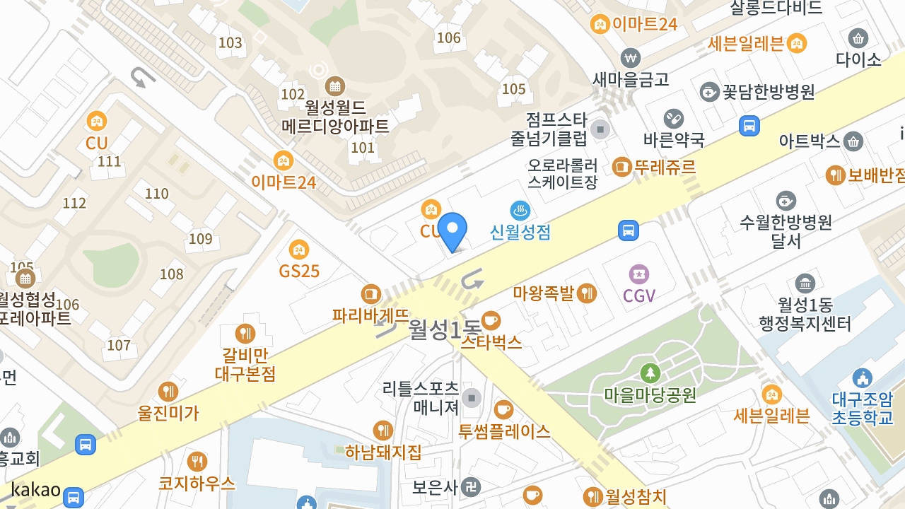 두끼 대구월성점 위치 지도