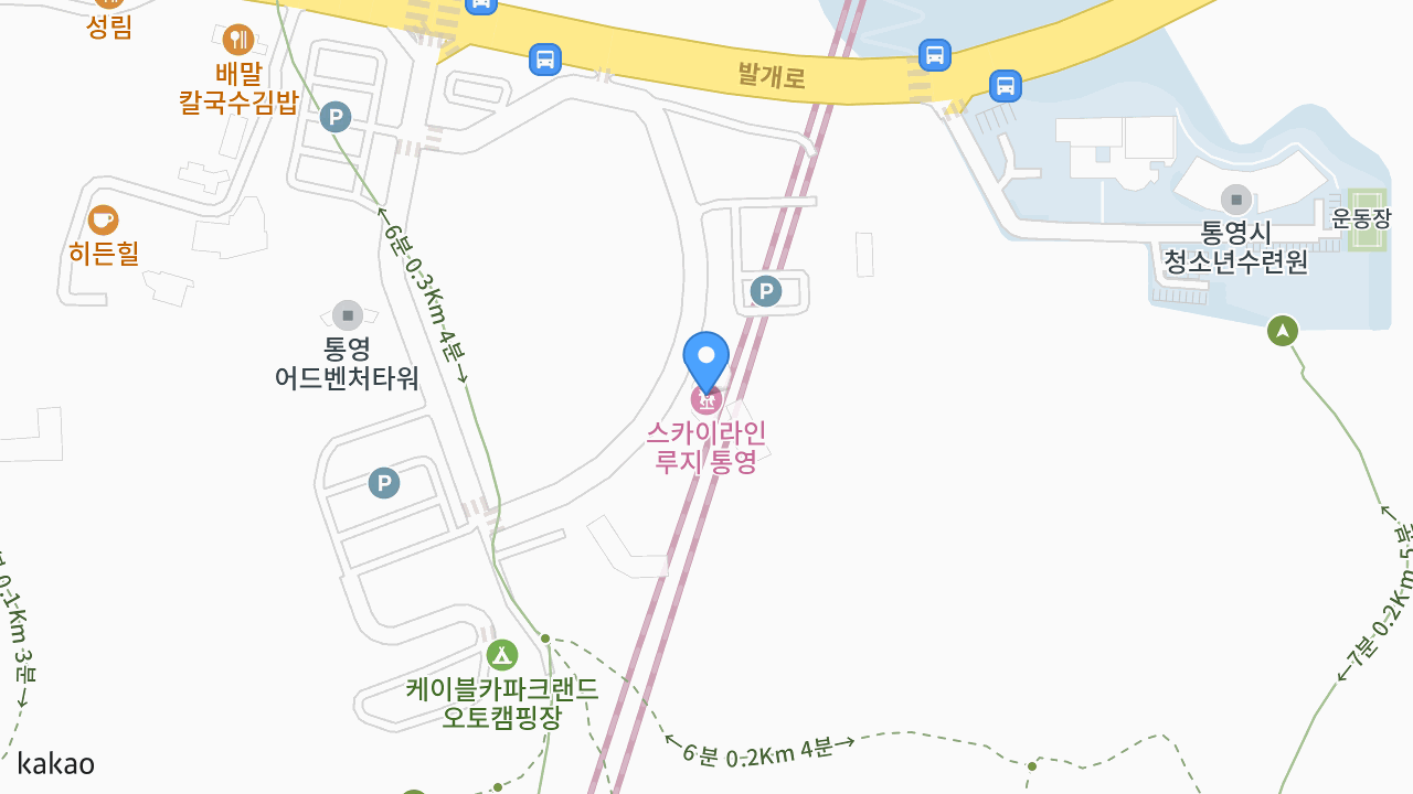 스카이라인루지 위치 지도