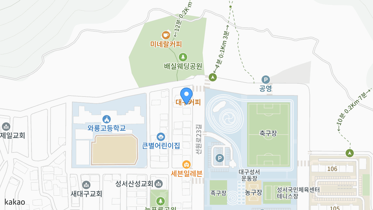 울엄마손메밀묵집 성서직영점 위치 지도