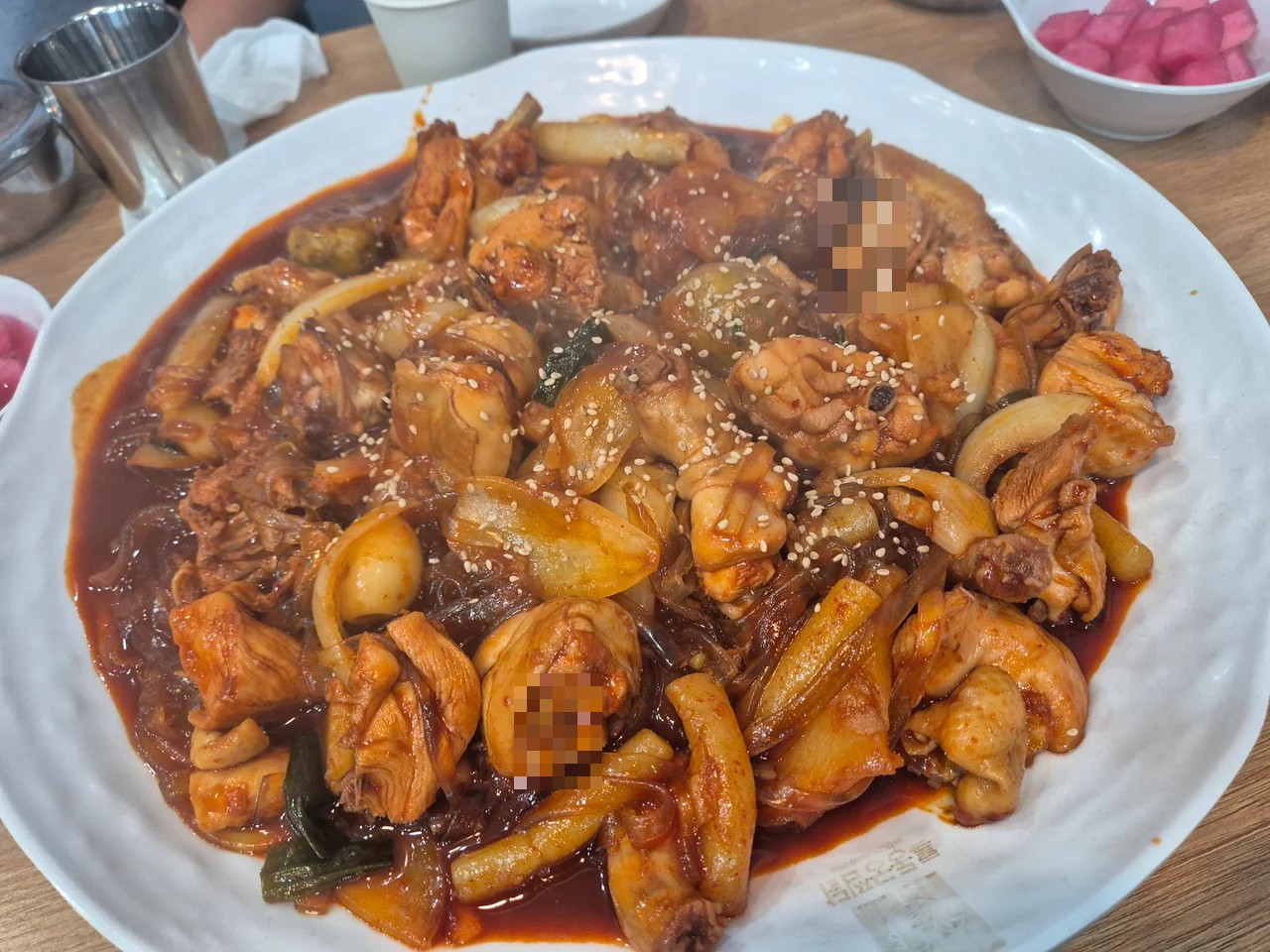 황금찜닭 실물