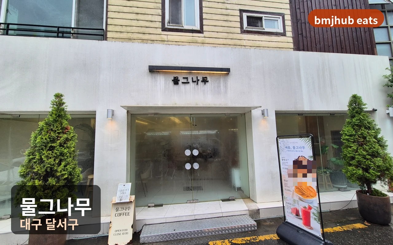 대구 이곡동 물그나무 카페 소금빵 디저트 세트 및 근처 주차 팁